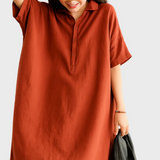 Relaxed Linen Shirt Dress